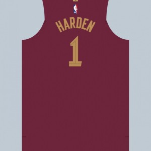 不变！球衣名记：骑士新援哈登将身披1号战袍